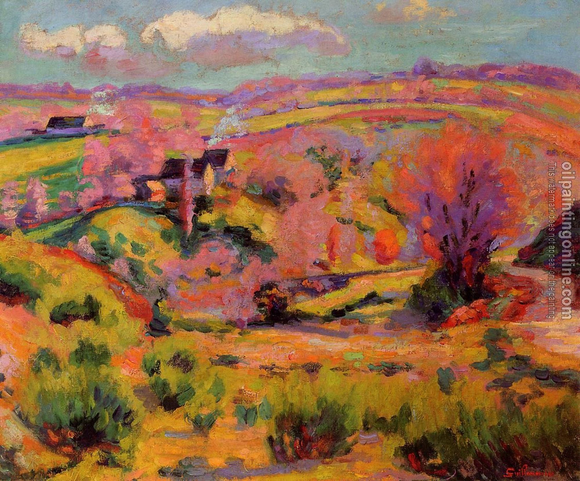 Guillaumin, Armand - La Creuse Landscape, Spring